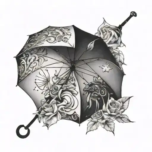 bring me the horizon umbrella  tattoo design idea
