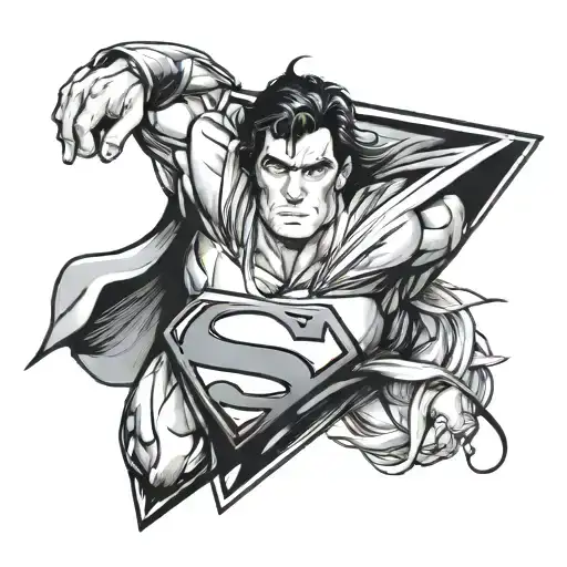 superman logo and she-ra tattoo design idea