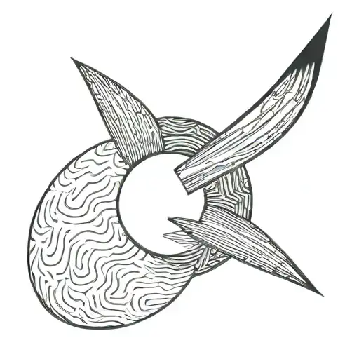 444 with moon tattoo design idea