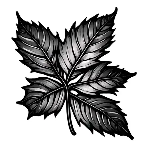 Fall Leaves tattoo design idea