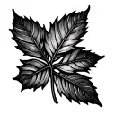 Fall Leaves tattoo design idea