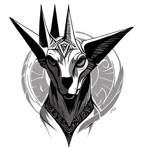 Ra And Anubis tattoo design idea
