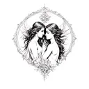 Eros And Psyche tattoo design idea