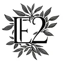 The "E2" and must be small, simple, refined. Add olive twigs that arises from the symbol or alongside it tattoo design idea