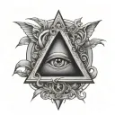 illuminati tattoo design idea
