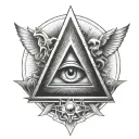 illuminati tattoo design idea