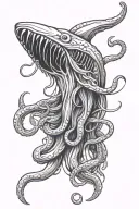 giant squid tattoo design idea
