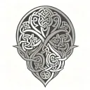 celtic knot tattoo design idea