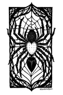 spider with webs (or hanging from webs)on forearm with i want the spider to have a heart with a lotus flour somewhere in tattoo design idea