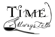 "Time Always Tells " hour glass bottle tattoo design idea