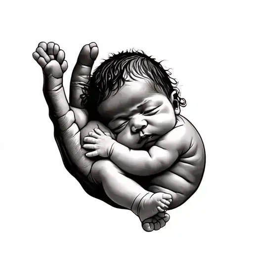 tatto of a newly born child born from a western mother to and African dad on the November 3rd who is strong and fearless tattoo design idea