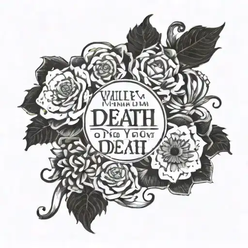 Even though I walk through the valley of the shadow of death, I will fear no evil, for you are with me Psalm 23:4 tattoo design idea