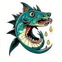 catfish tattoo design idea