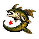 catfish tattoo design idea