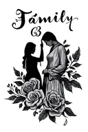 tattoo that incorporates family, 33:2, and a cursive g tattoo design idea