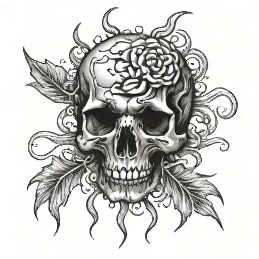 Brain Cancer tattoo design idea