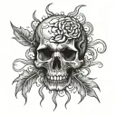 Brain Cancer tattoo design idea