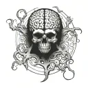 Brain Cancer tattoo design idea