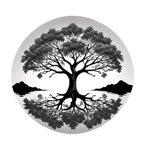 African Tree Of Life tattoo design idea