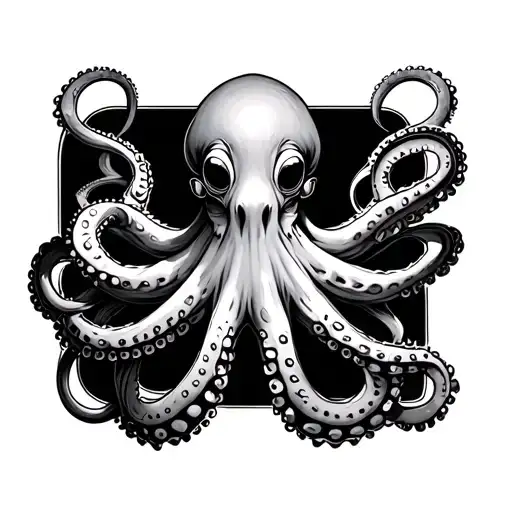 Steampunk octopus tattoo design idea