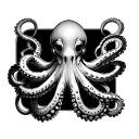Steampunk octopus tattoo design idea