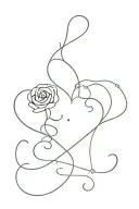 unrequited love  tattoo design idea