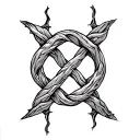 Witches Knot tattoo design idea