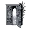 when one door closes another one opens tattoo design idea