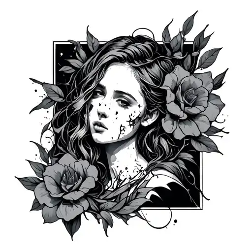 trauma, abuse, healing tattoo design idea