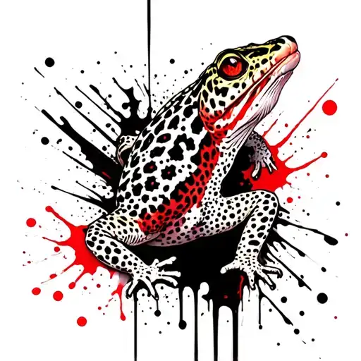 Leopard Gecko tattoo design idea