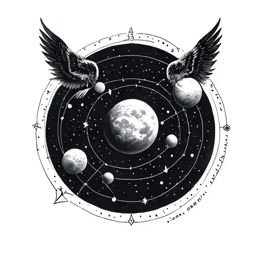 Family Constellation tattoo design idea