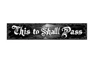 this to shall pass written tattoo design idea