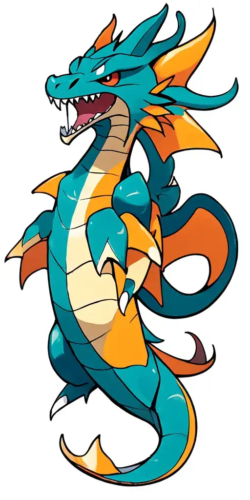 gyarados pokemon tattoo design idea