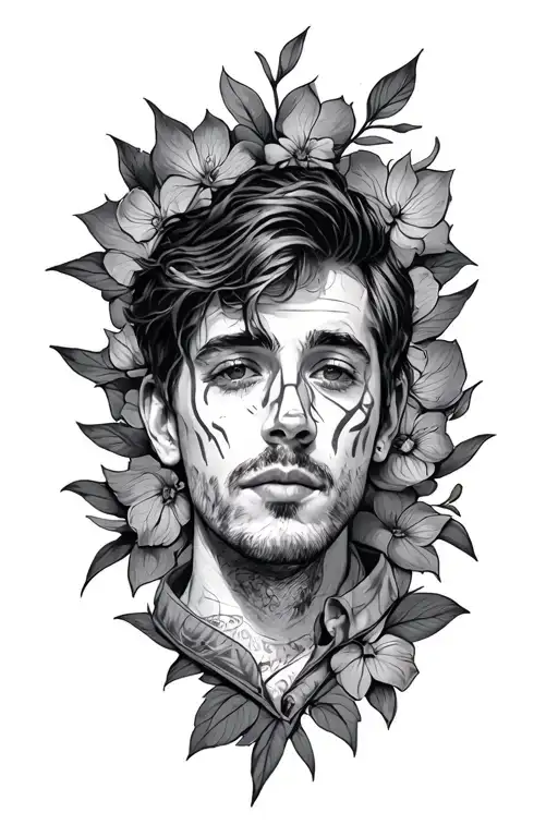 I want to tell my life story my dad passed away when I was 20 and suffered with depression and anxiety  tattoo design idea