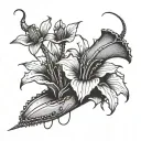 Venus fly trap one line tattoo tattoo design idea