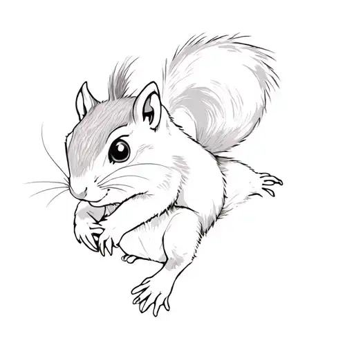 the chipmunk tattoo design idea