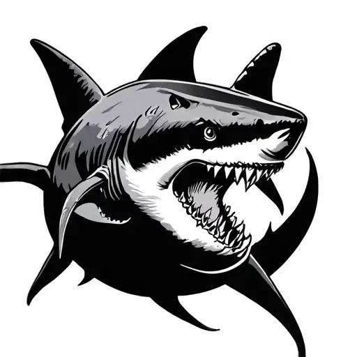 hammer head shark flash tattoo design tattoo design idea