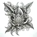saxon tattoo design idea