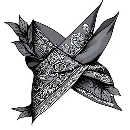 Bandana tattoo design idea