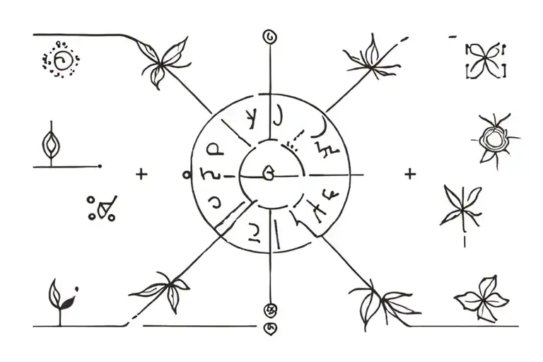 my horoscope is cancer, i'm in a stable phase, i'm a little bit psychedelic, i love nature, house music, and partys  tattoo design idea