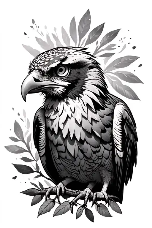 eagles,doves,owls tattoo design idea