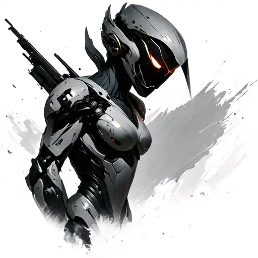 warframe nyx prime and operator 1999 tattoo design idea