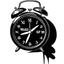 alarm clock that says wake up tattoo design idea