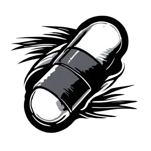 Pill tattoo design idea