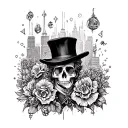 monopoly tattoo design idea