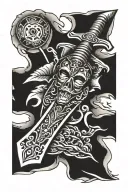 quad knife tattoo tattoo design idea