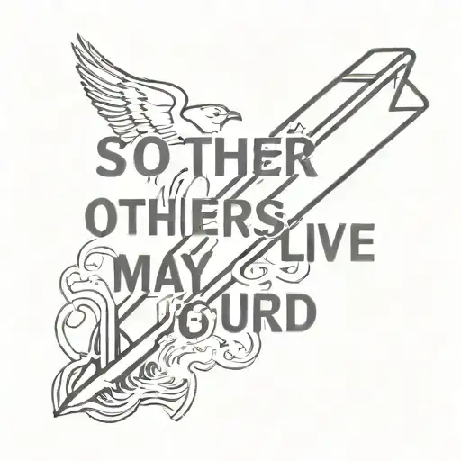 so the others may live lifeguard tattoo design idea