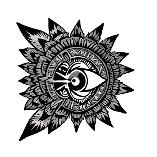 Mexican Aztec tattoo design idea