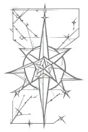 chaos star tattoo design idea