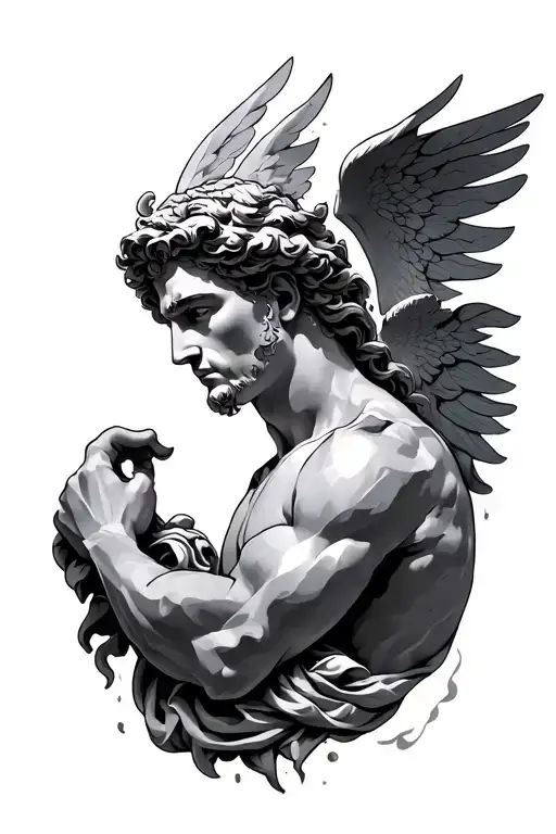 apollo greek god minimalist tattoo tattoo design idea